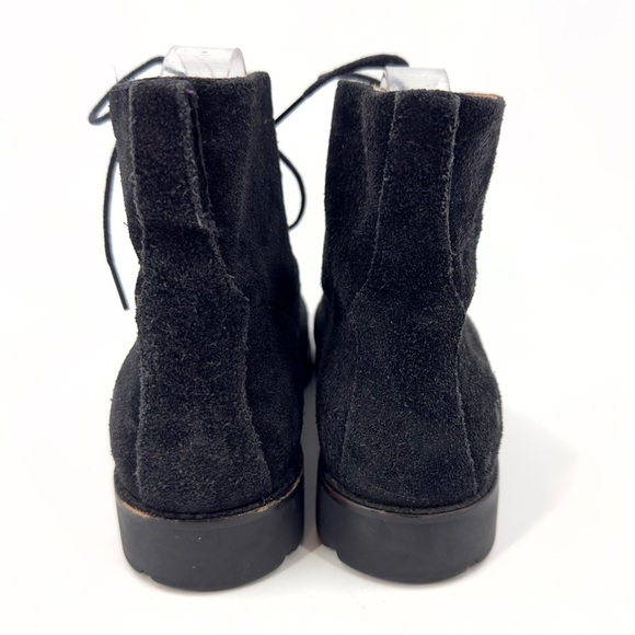 Vintage Ralph Lauren Suede Ankle Boots Womens 6.5 Combat Goth Grunge Lace Up - Picture 5 of 11